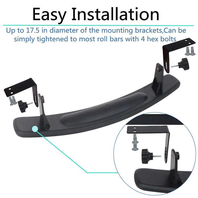 HKOO Golf cart Rear View Mirror, HKOO 16.5" Extra Wide 180 Degree Panoramic Rear View Mirror Fit for Golf Cart EZGO Club Car Yamahaï¼ˆGolf cart Mirrorsï¼‰ - Image 4